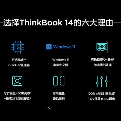 Thinkbook 14 14 00CD i5 1240P 16G1Twin11 高色域 钛银