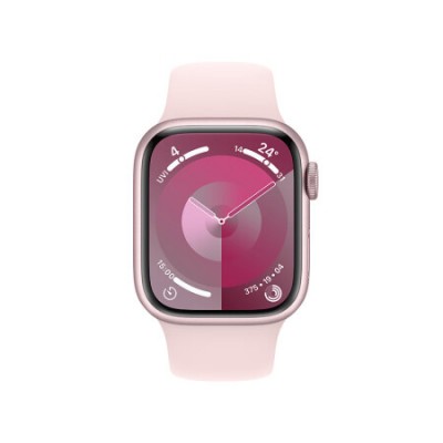 Apple Watch Series 9  铝金属 (GPS)  41毫米 S/M 星光 午夜 风暴蓝 粉色