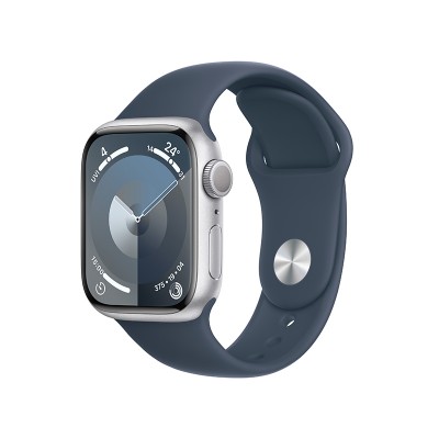 Apple Watch Series 9 铝金属 (GPS)  45毫米 M/L 星光 午夜 风暴蓝 粉色